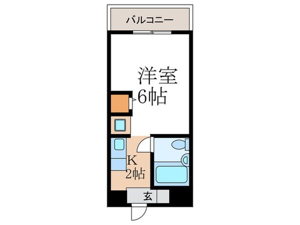 天神朝陽マンションの物件間取画像